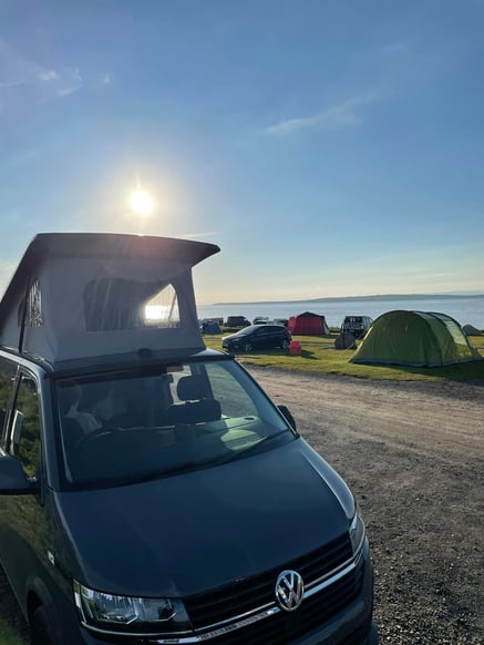 An image from the John O'Groats campsite on the NC500