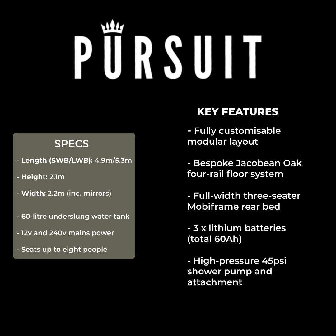CamperKing Pursuit - Key Features