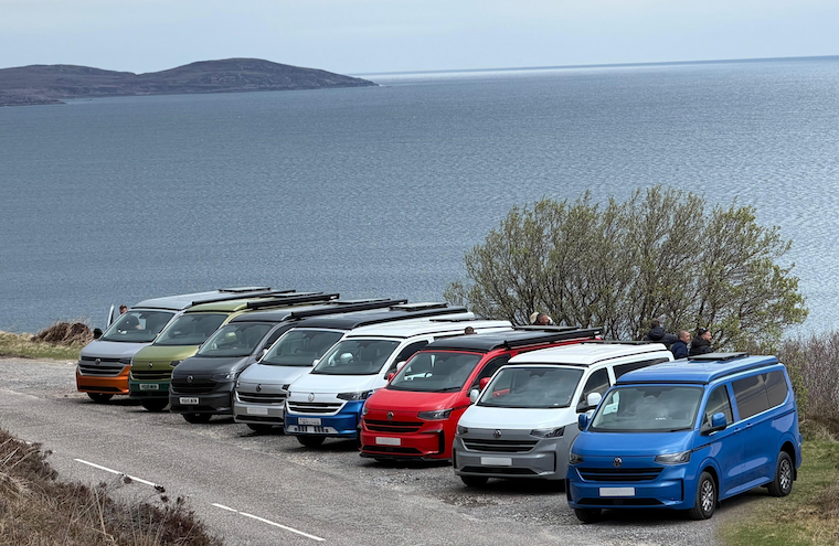 NC 500 line up no number plates