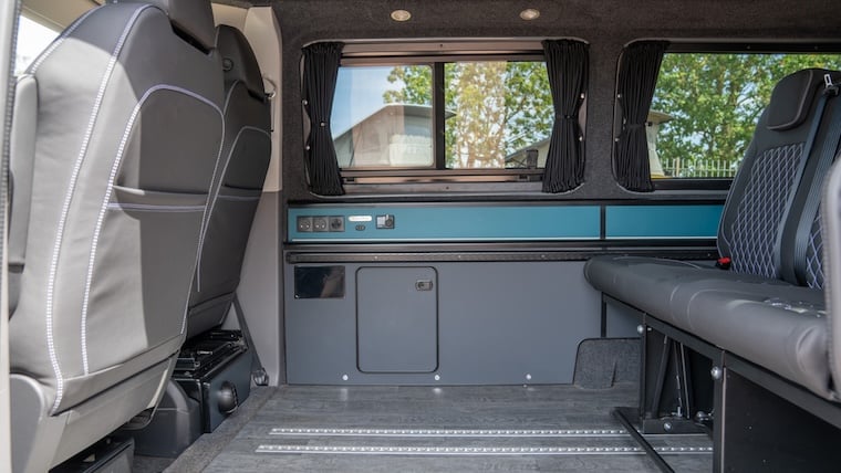 A CamperKing Pursuit van with no fixed kitchen
