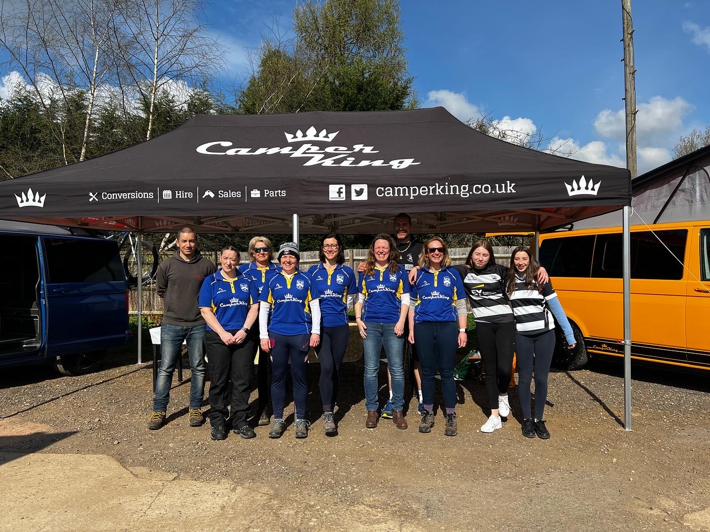 CamperKing sponsors Stratford Rugby Club's 24-hour walkathon to raise funds for DEC Ukraine Appeal